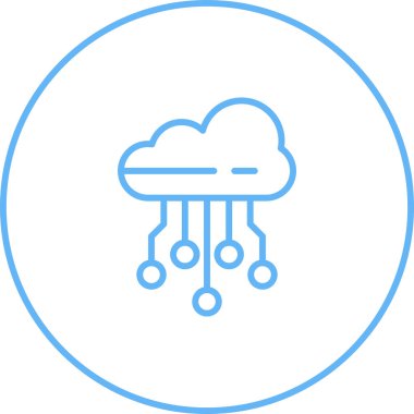 cloud computing. web icon simple illustration