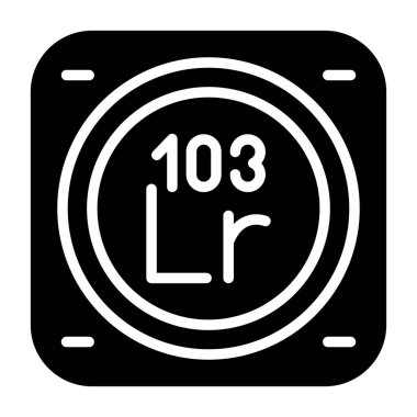 Kimyasal element ağ basit illüstrasyon