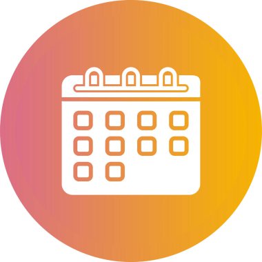 Takvim simgesi vektör illüstrasyonu