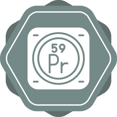 Kimyasal element ağ basit illüstrasyon