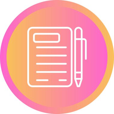 belge simgesi, vektör çizimi