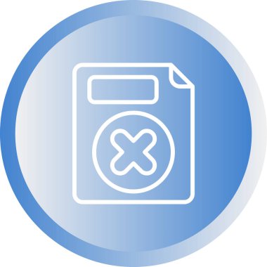 Silme simgesinin vektör illüstrasyonu