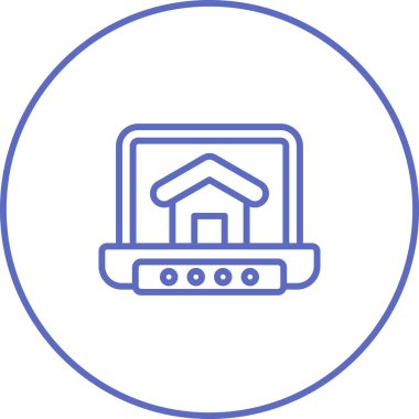 Bilgisayar. Web simgesi basit illüstrasyon 