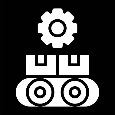 Modern oto tamir ikonunun vektör illüstrasyonu