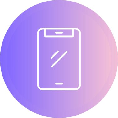 Akıllı telefon. Web simgesi basit illüstrasyon