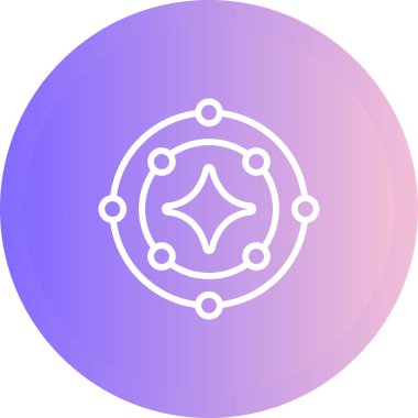 Eşsiz Pusula Vektör Satırı Simgesi