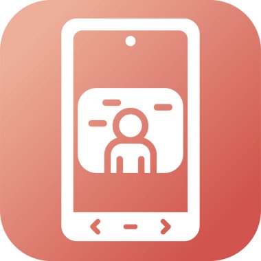 Mobil kutsal kişilerin resmi, vektör çizim