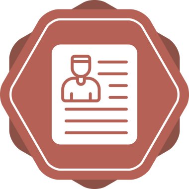 Belge modern simgesinin vektör illüstrasyonu