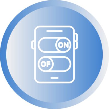 akıllı telefon web simgesi vektör çizimi