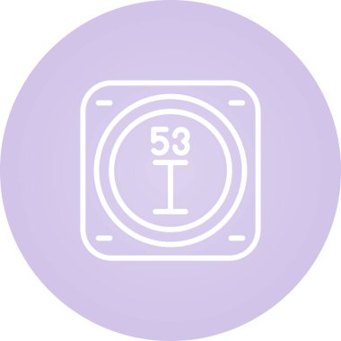 Kimyasal element ağ basit illüstrasyon