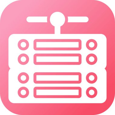 sunucu web simgesi vektör illüstrasyonu