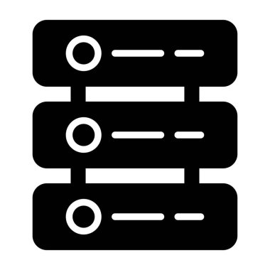 sunucu web simgesi vektör illüstrasyonu