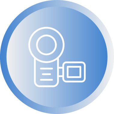 video kamera web simgesi vektör illüstrasyonu