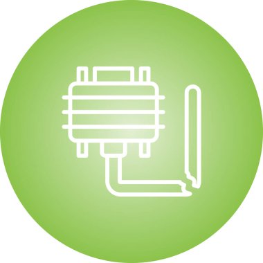 Kırık Kablo ağ simgesi vektör illüstrasyonu