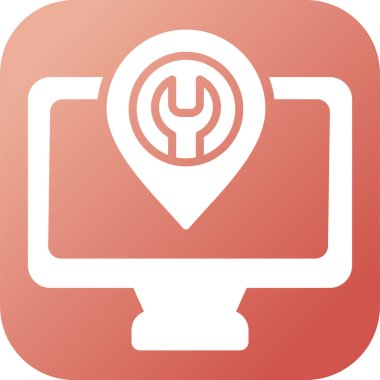 Bilgisayar web simge vektör çizim