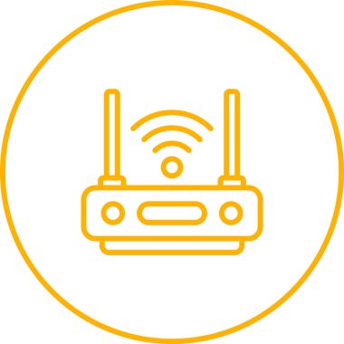 Yönlendirici. Web simgesi basit illüstrasyon