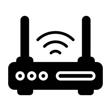 router simgesi web basit illüstrasyon