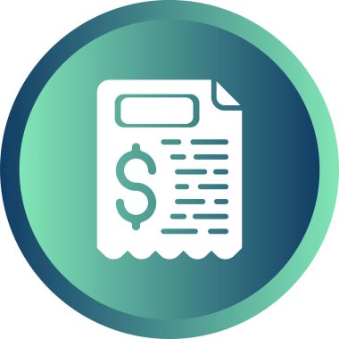 Fatura dolar simgesi - taslak biçimi