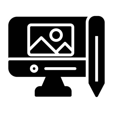 Kamera. Web simgesi basit illüstrasyon