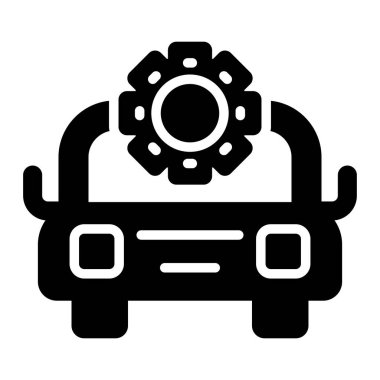 araba servisi simgesi, basit biçim