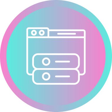 Windows web simgesi vektör çizimi