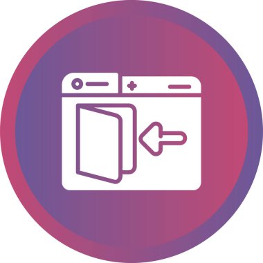 Buzdolabı simgesinin vektör illüstrasyonu