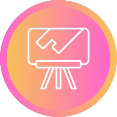 Kalbi olan bir resim simgesinin vektör illüstrasyonu