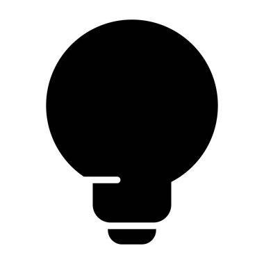 Ampul. Web simgesi basit illüstrasyon