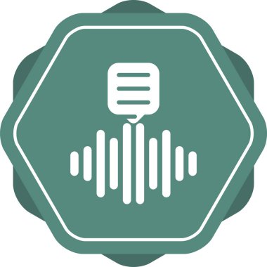 ses simgesi vektör illüstrasyonu