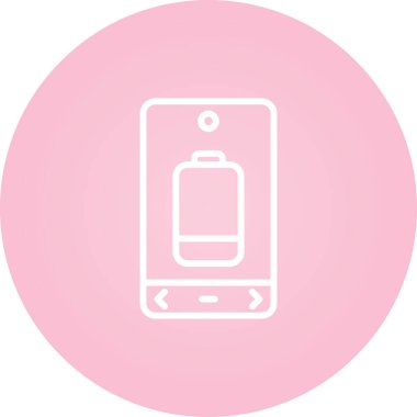 Pil. Web simgesi basit illüstrasyon