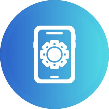 akıllı telefon web simgesi vektör çizimi