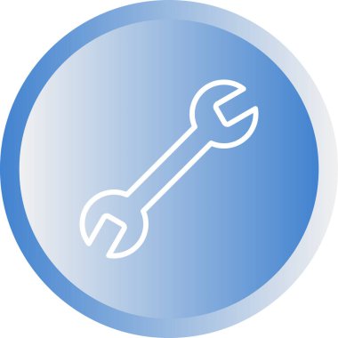 Wrench kutsal kişilerin resmi, vektör çizim