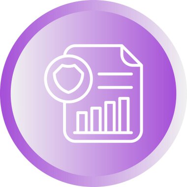 Veri analiz simgesi, vektör illüstrasyonu