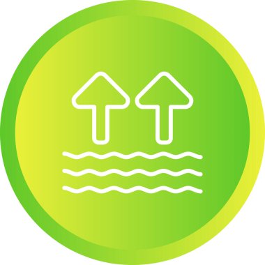 güzel su kabartma vektör simgesi