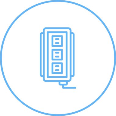 soket ağ simgesi vektör illüstrasyonu