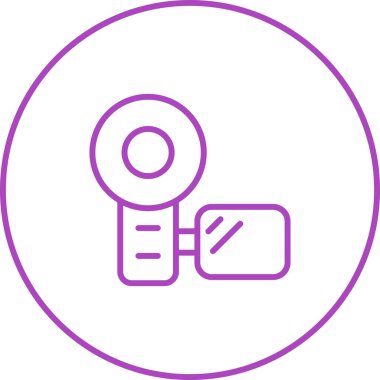 video kamera web simgesi vektör illüstrasyonu