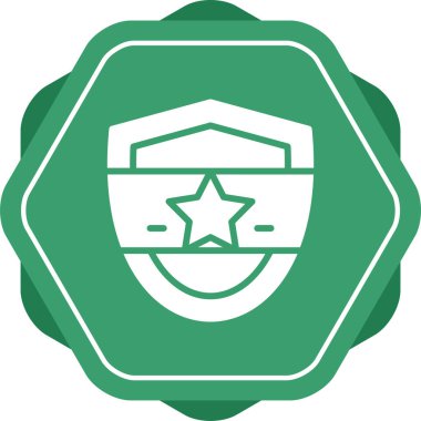 Web simgesi, vektör çizim kalkan 