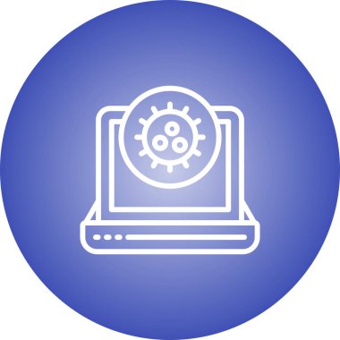 dizüstü bilgisayar simgesi, web basit illüstrasyon