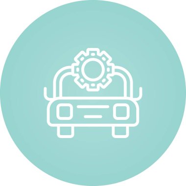 araba simgesi vektör illüstrasyonu