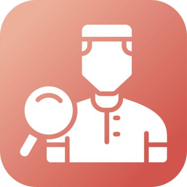 doktor simgesi, vektör illüstrasyonu