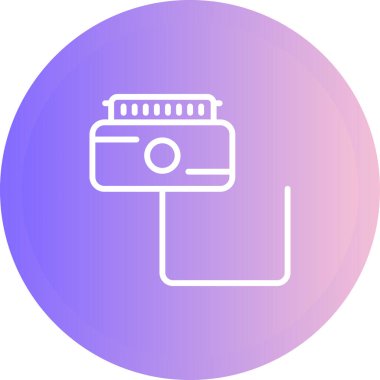 Kamera. Web simgesi basit illüstrasyon