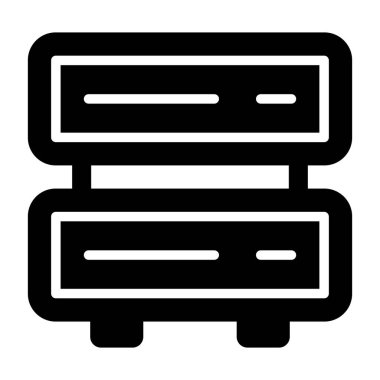 sunucu web simgesi vektör illüstrasyonu