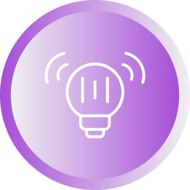 ampul simgesi vektör illüstrasyonu