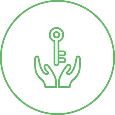 Bahçe simgesinin vektör illüstrasyonu