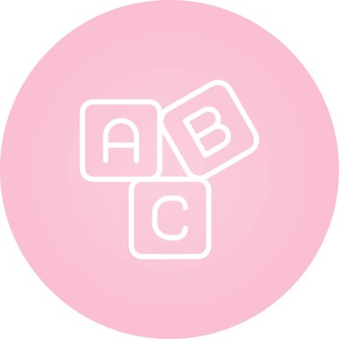 Bir b eksikliği simgesinin vektör çizimi