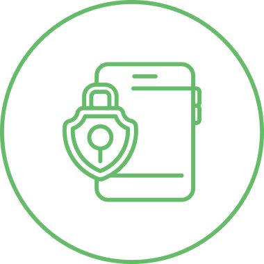 akıllı telefon web simgesi vektör çizimi