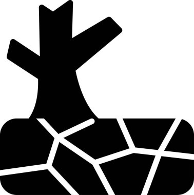 kaya simgesi, vektör illüstrasyonu