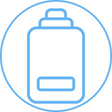 Çanta simgesinin vektör illüstrasyonu