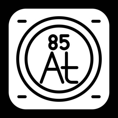 Kimyasal element ağ basit illüstrasyon