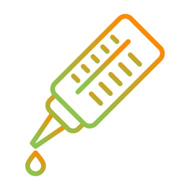 Boya fırçası. Web simgesi basit illüstrasyon, fırça çizgisi